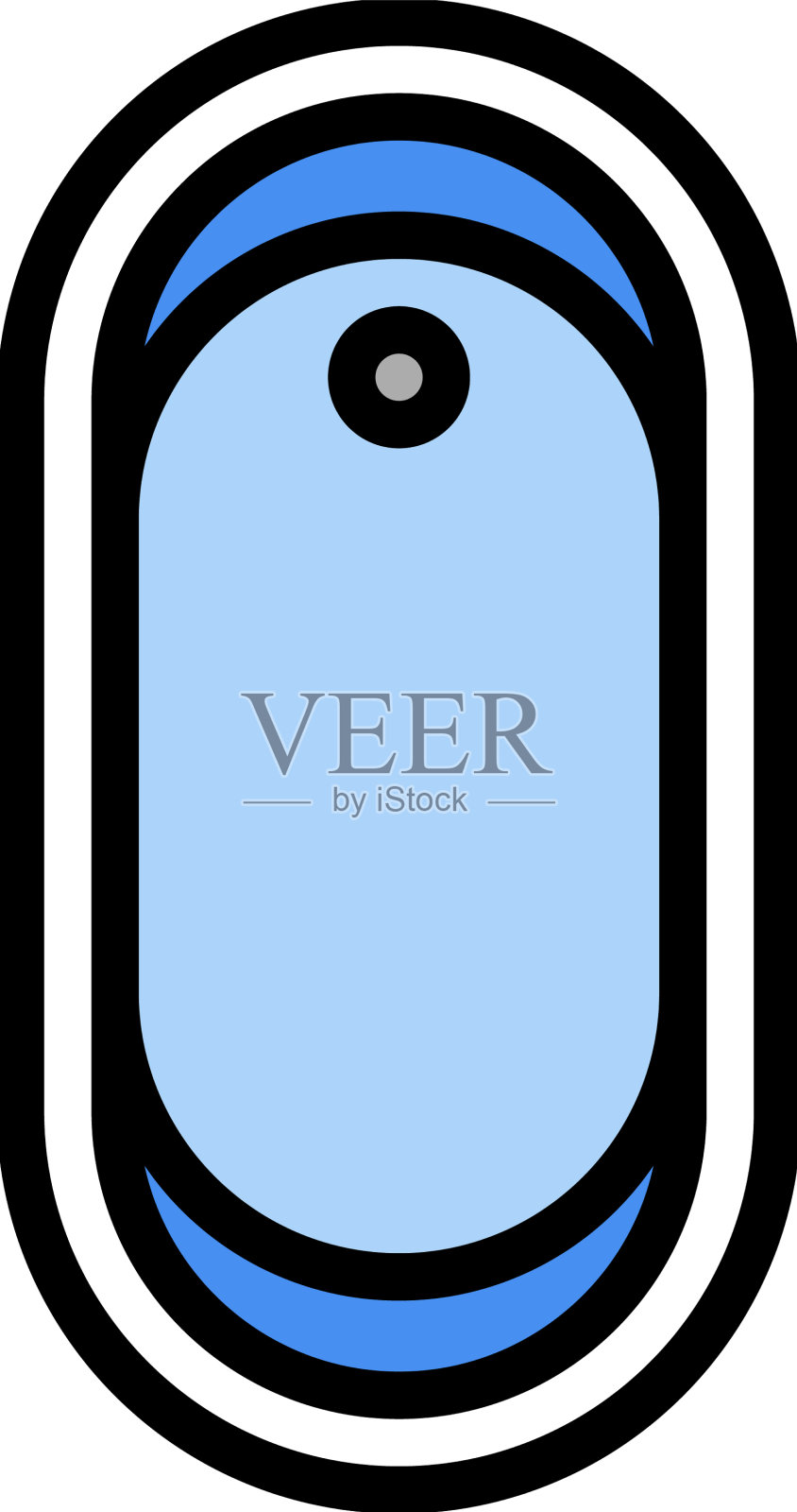 浴室顶部视图颜色图标设计元素图片