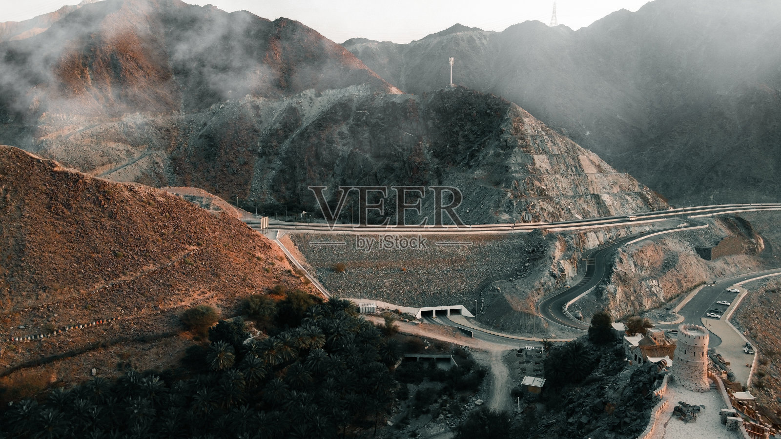 无人机拍摄的要塞照片摄影图片