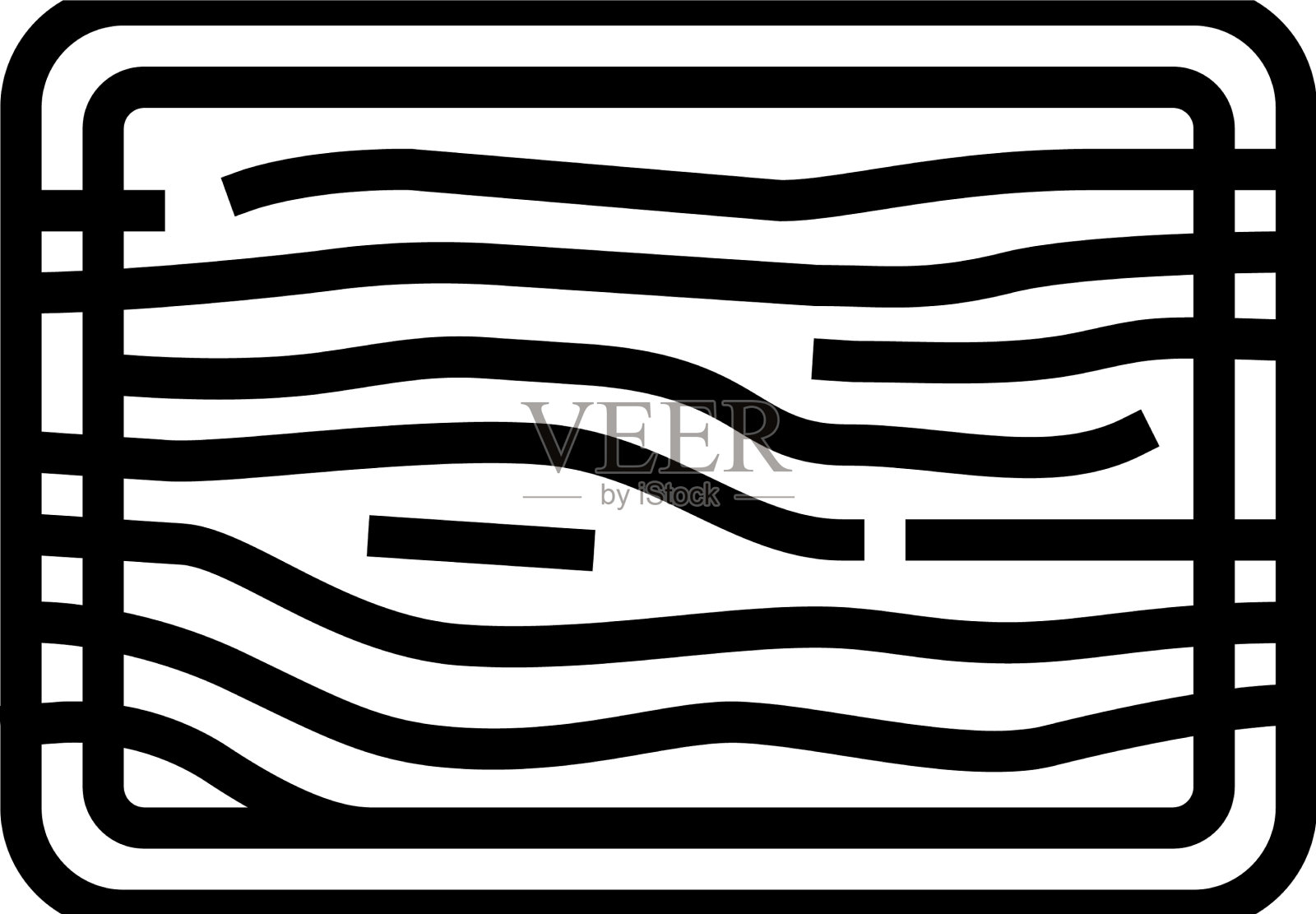 木砧板厨房炊具线图标设计元素图片