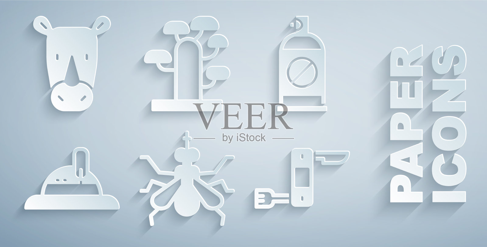 戴上防虫喷雾猎人帽图标素材