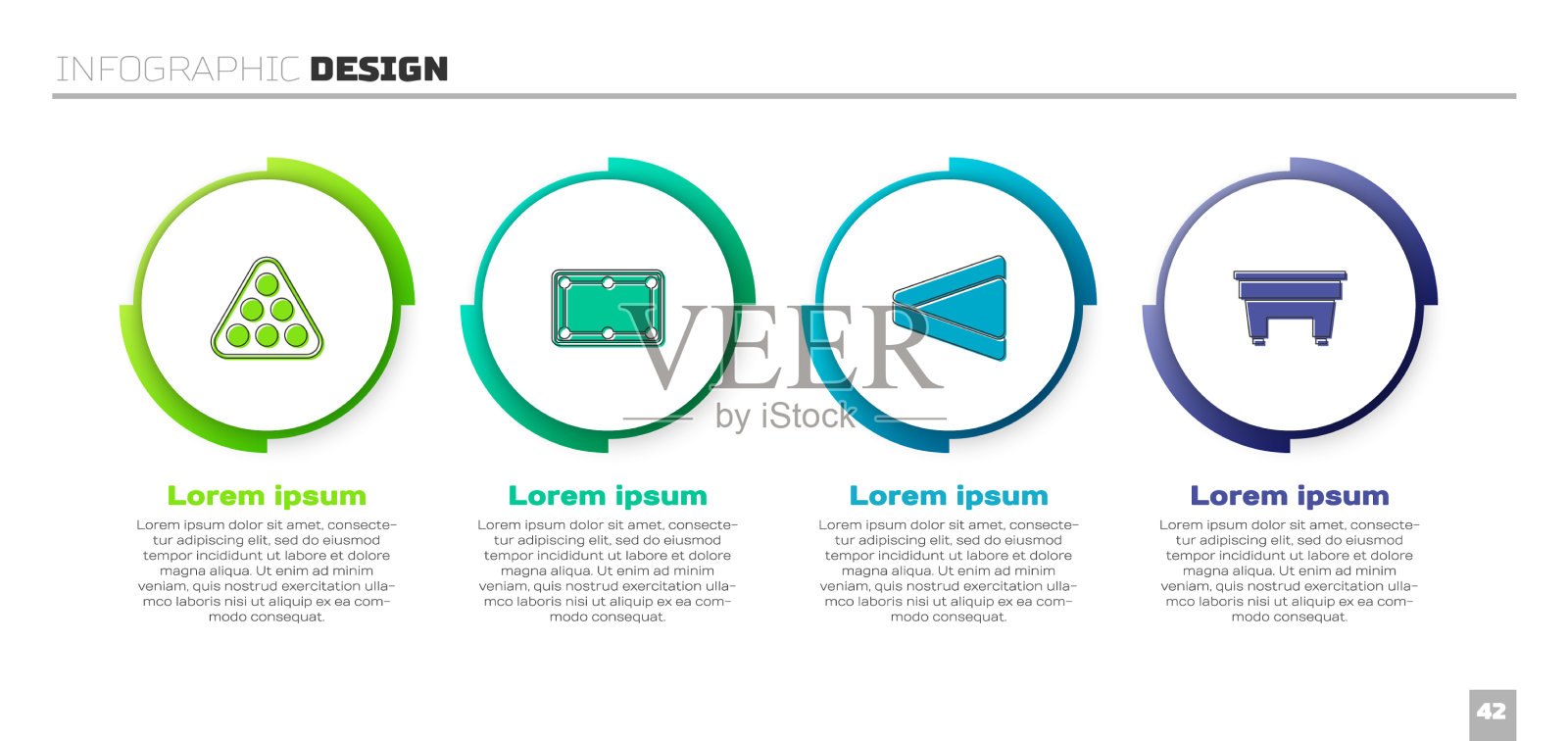 在三角台球桌上放置台球图标素材