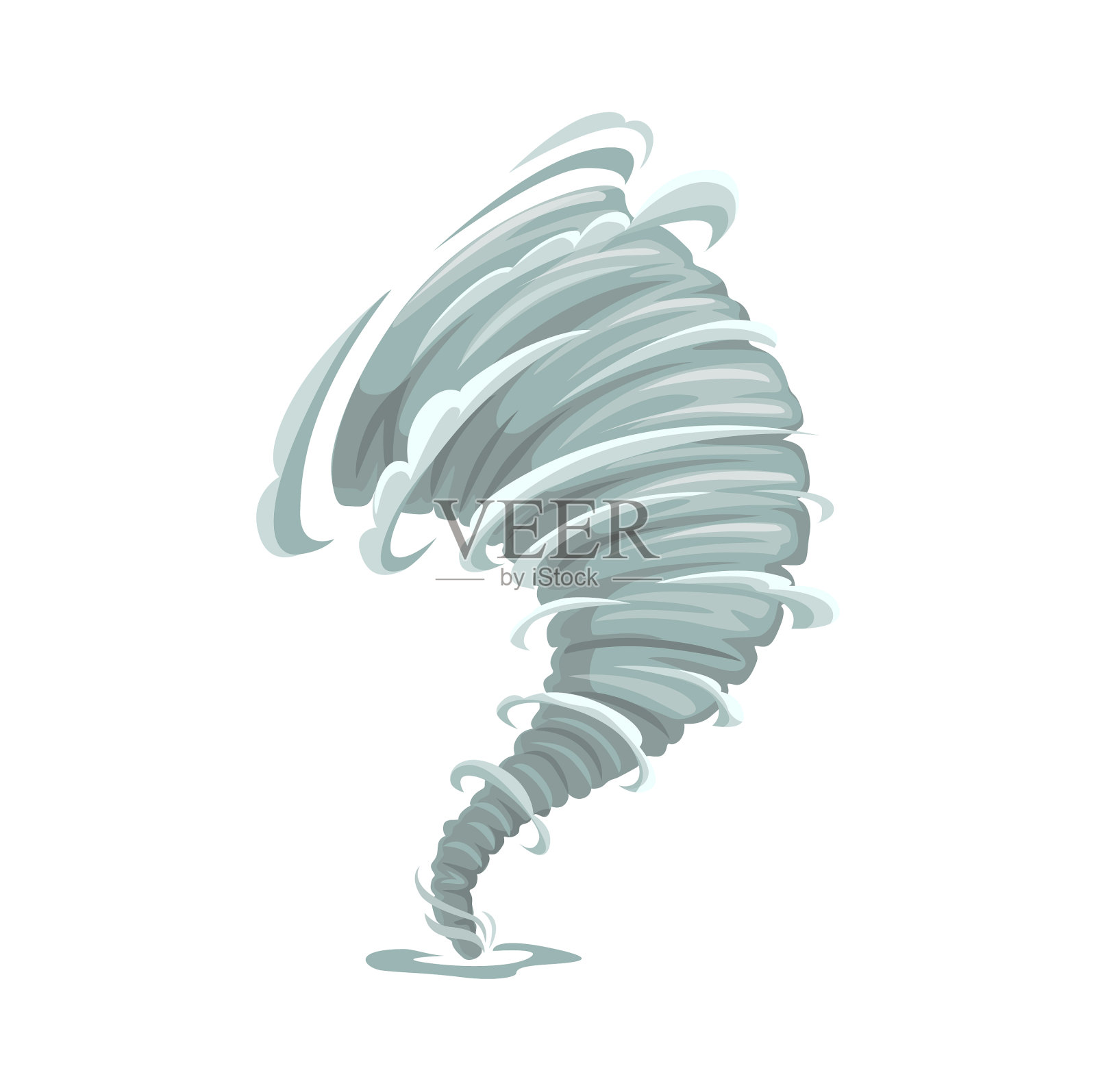 卡通龙卷风风暴旋风飓风旋风设计元素图片