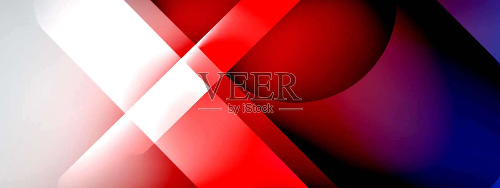 浅色几何抽象背景与线条插画图片素材