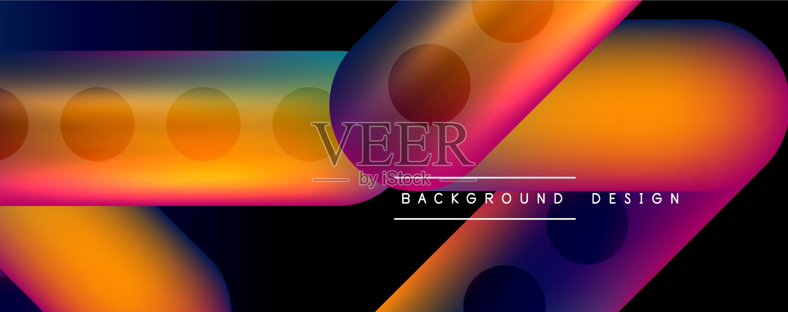 技术圆形线条抽象背景插画图片素材