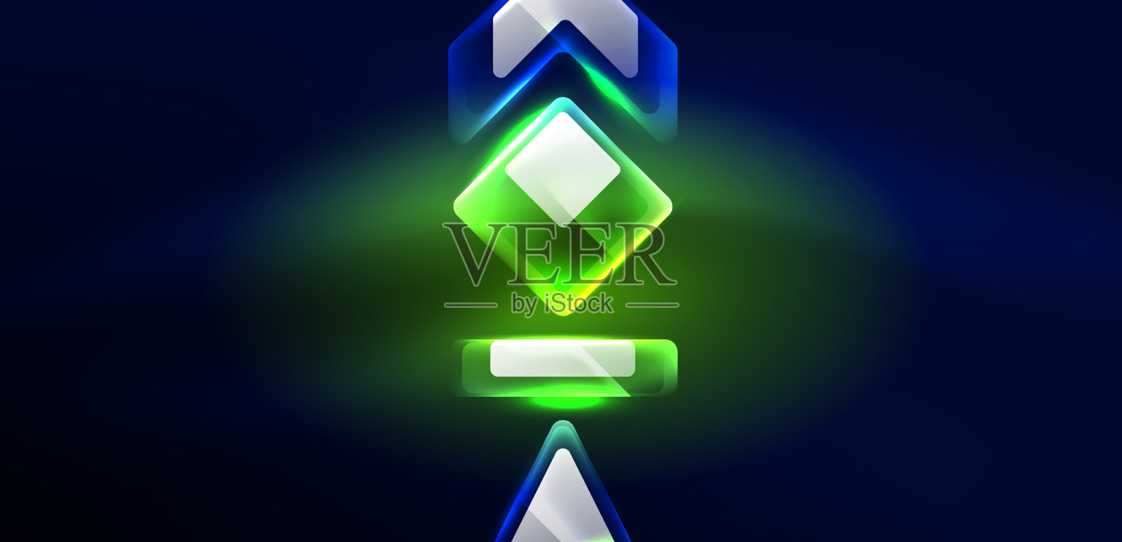 霓虹灯速度箭头和线形状背景嗨插画图片素材