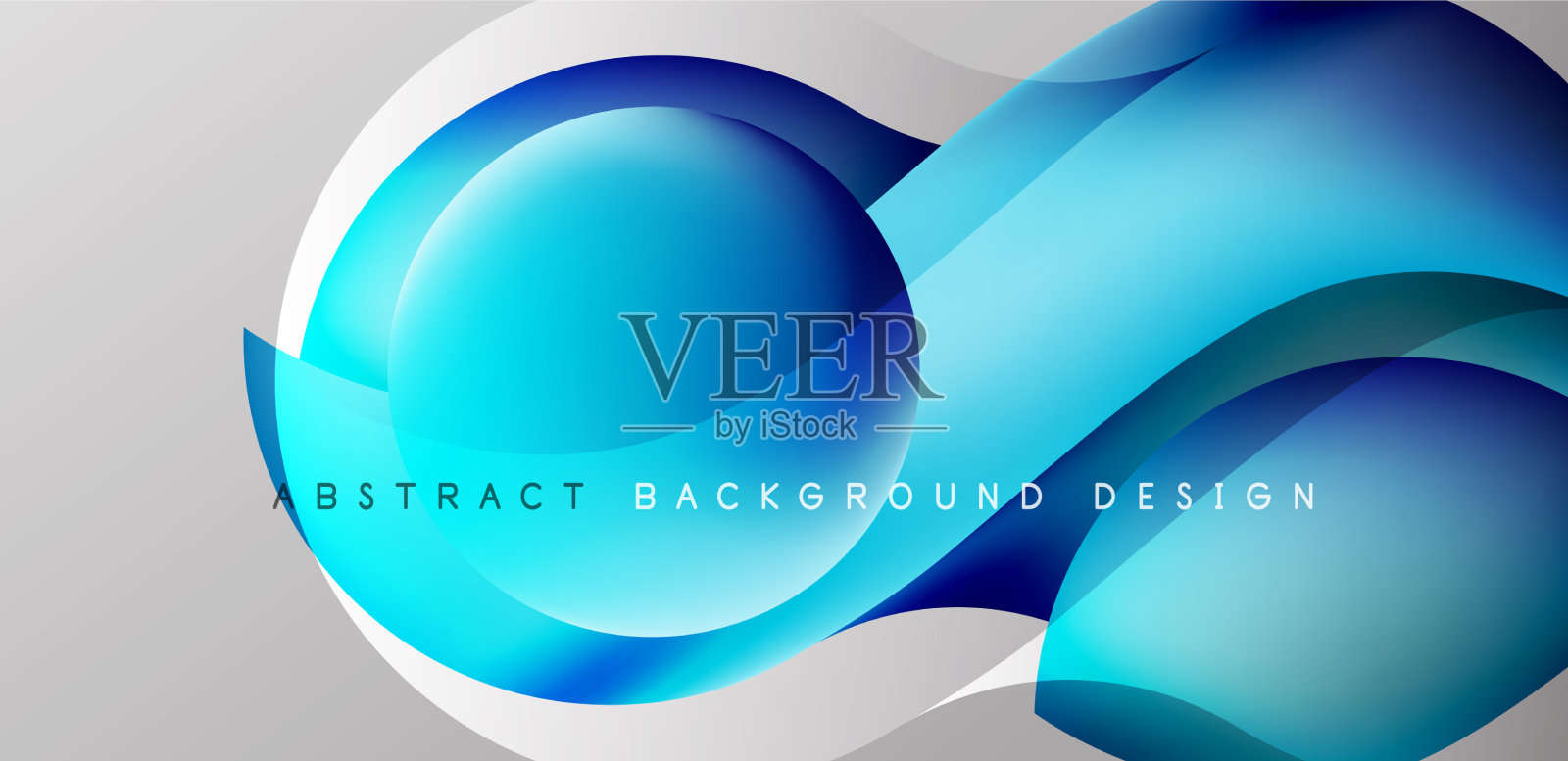 优雅的波浪和流动的流体抽象插画图片素材