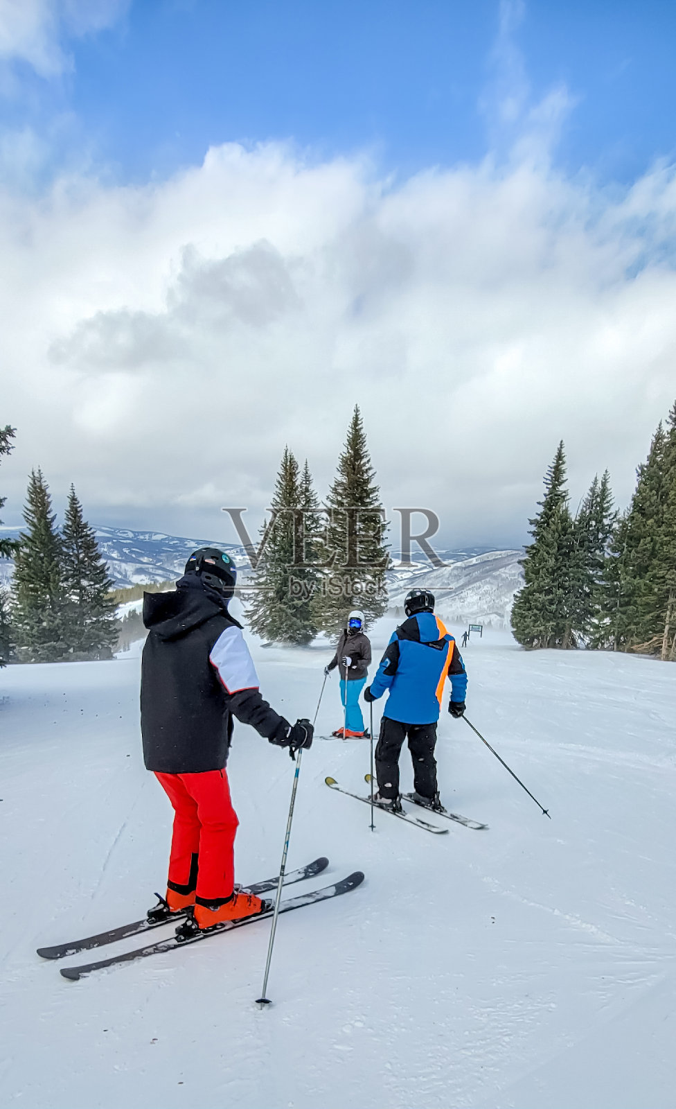 在科罗拉多州的韦尔滑雪照片摄影图片