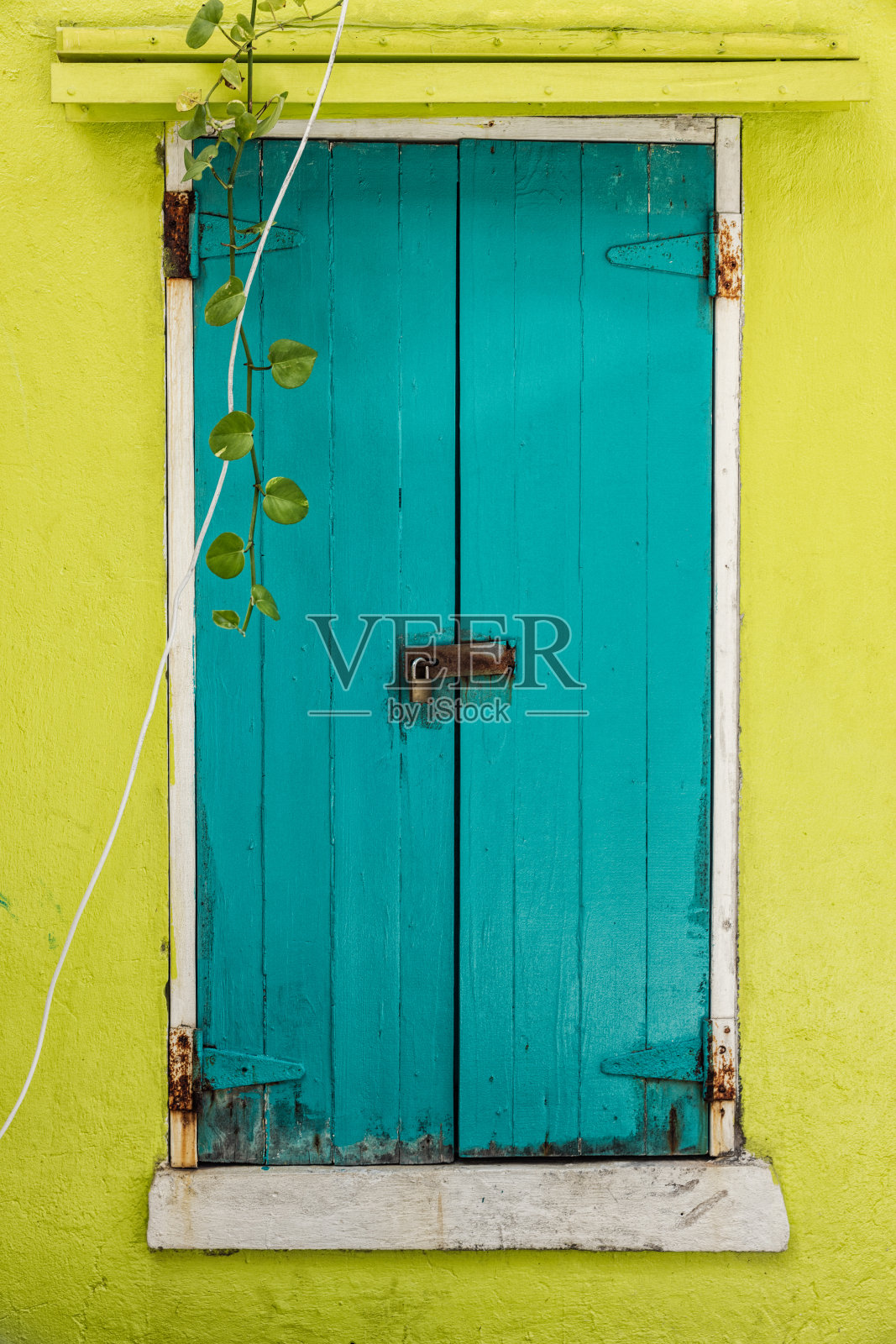 蓝色的旧窗户照片摄影图片