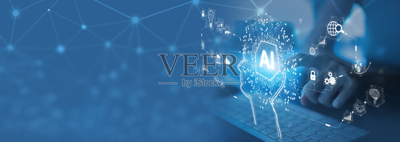 人工智能：聊天机器人、对话、讨论、数据、商业、物联网照片摄影图片