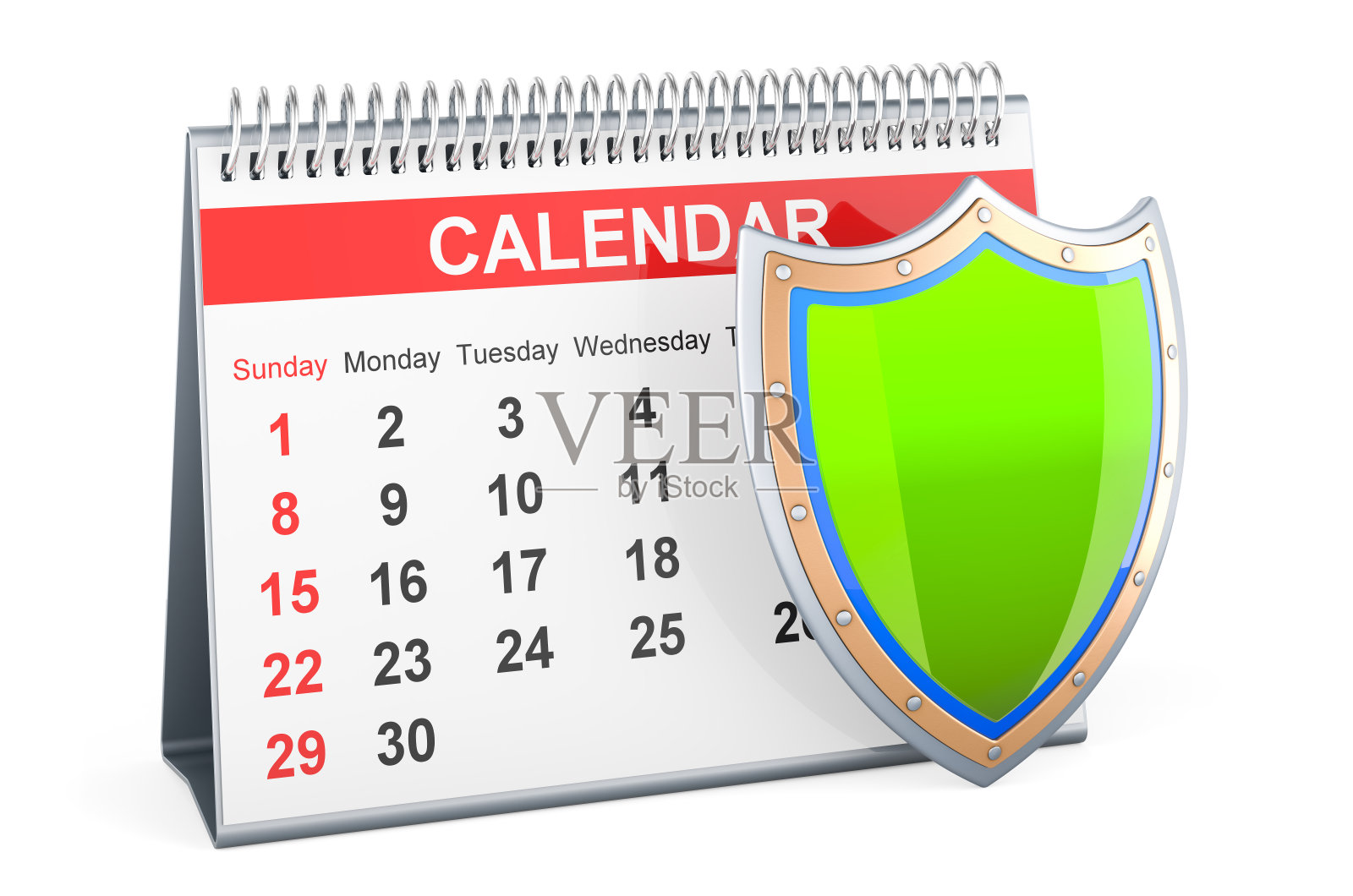 带屏蔽的台历，3D渲染照片摄影图片