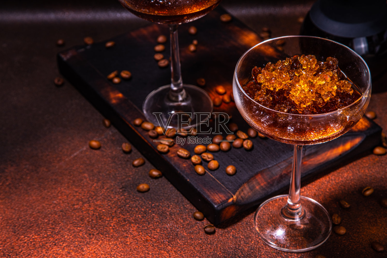 浓缩咖啡冰沙鸡尾酒照片摄影图片