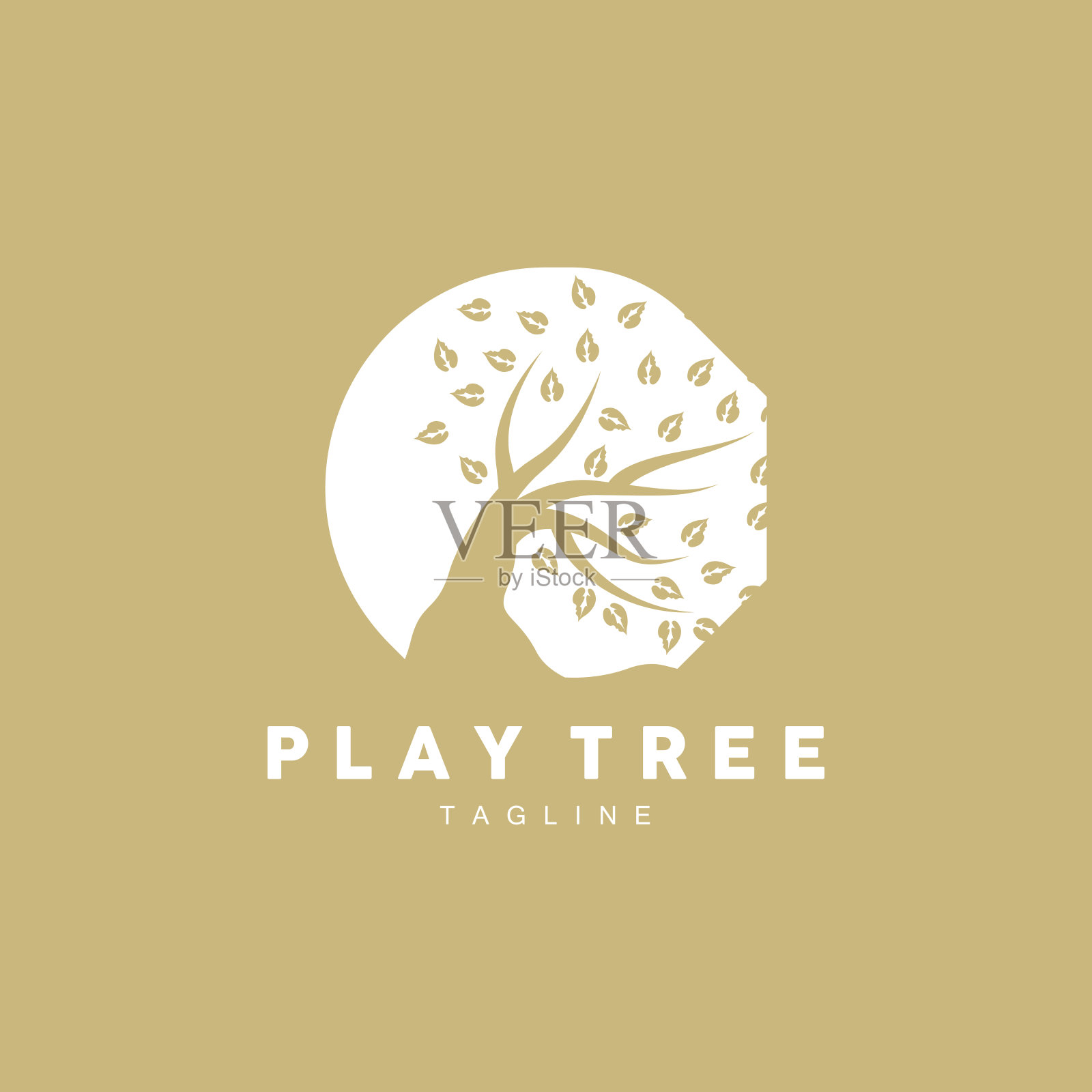 树标志设计，操场矢量，教育树图标插画图片素材