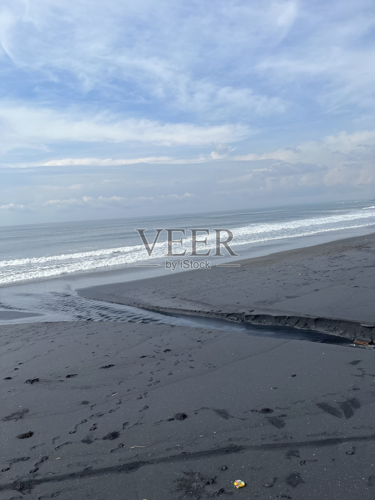 印度尼西亚巴厘岛克拉马斯黑海滩照片摄影图片