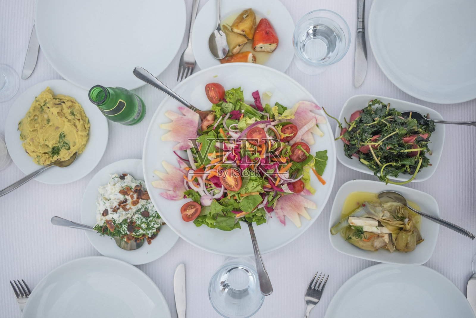 地中海土耳其餐桌照片摄影图片