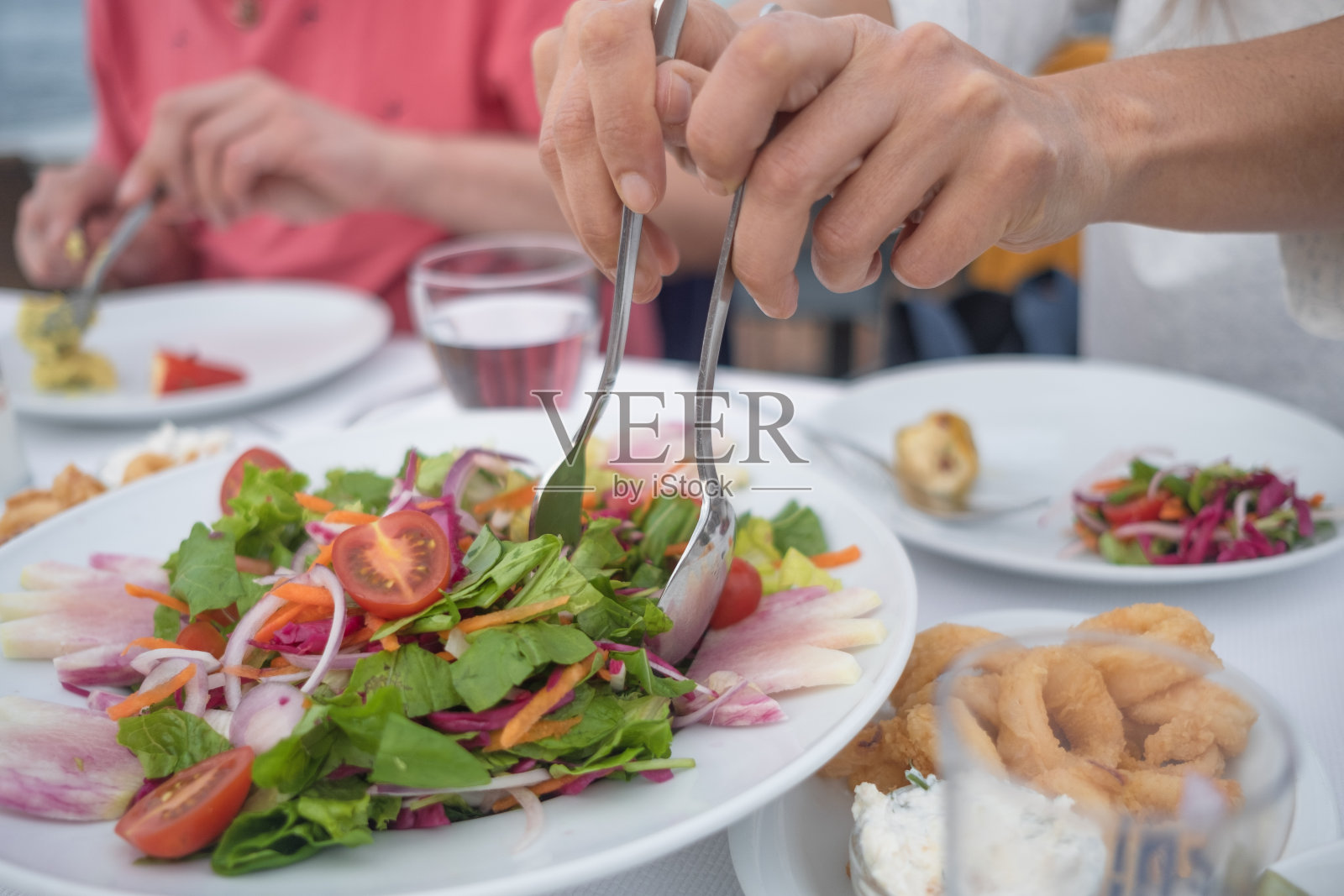 地中海土耳其餐桌照片摄影图片