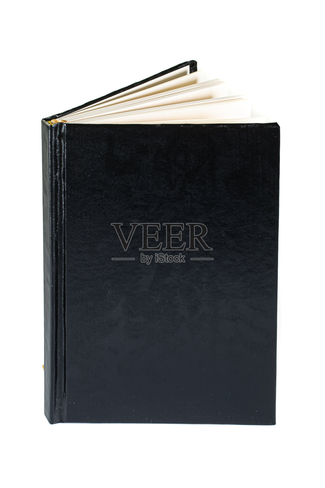 特写的空白天鹅绒蓬松笔记本上的白色背景与修剪路径照片摄影图片