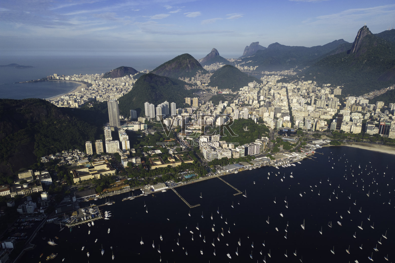 巴西里约热内卢博塔弗戈区的鸟瞰图照片摄影图片