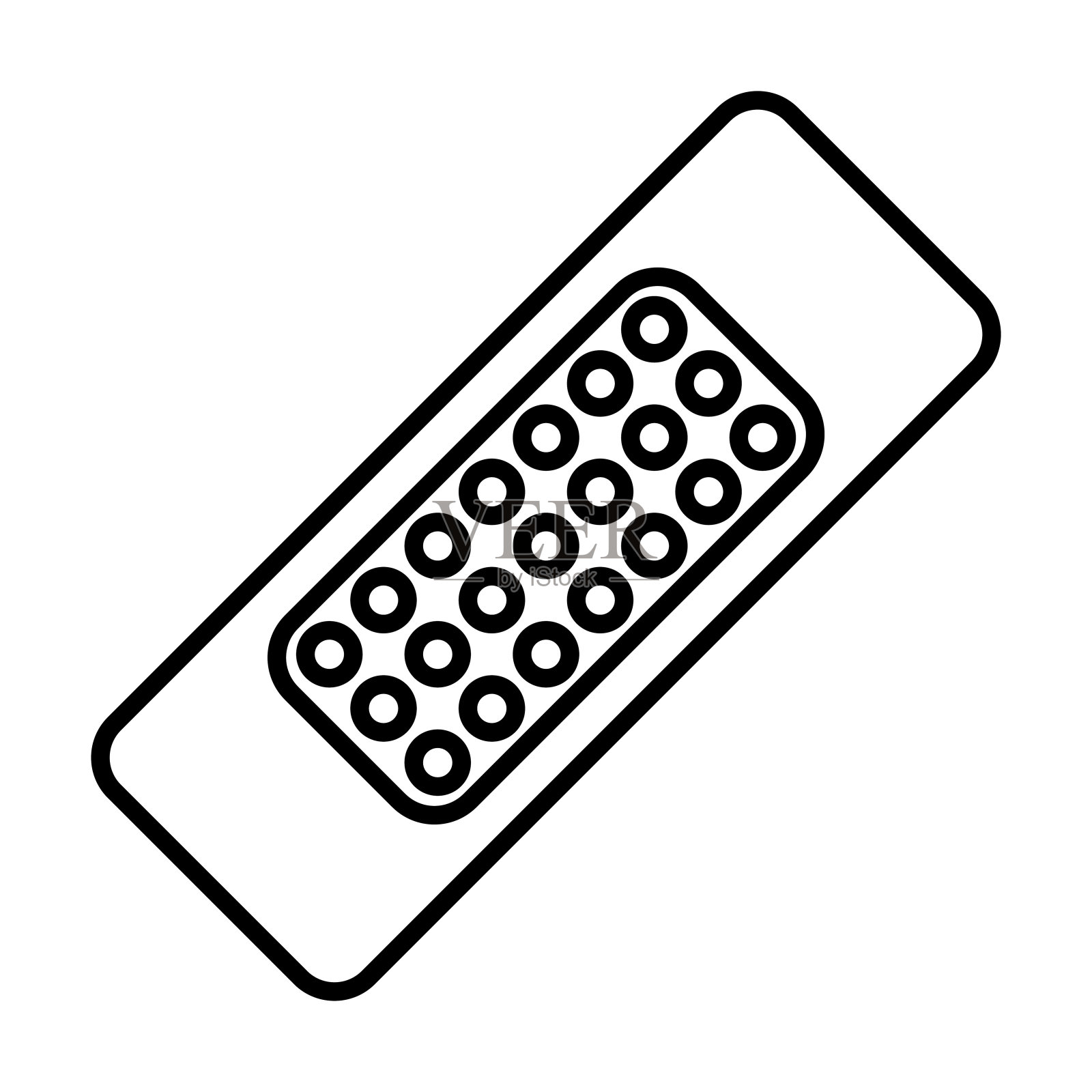 膏药图标，护理矢量，药物说明插画图片素材