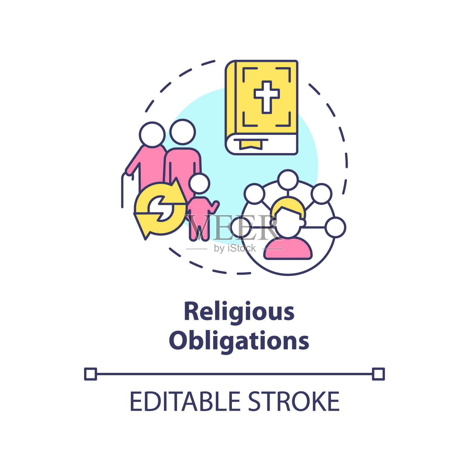 基因图信息蓝色矩形信息图模板设计模板素材