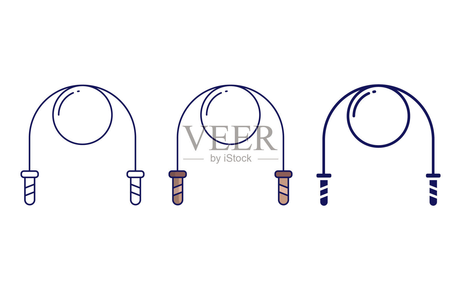 跳绳图标插画图片素材