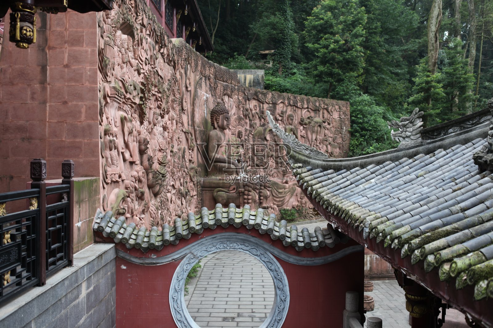 中国四川省成都市崇州广炎寺照片摄影图片