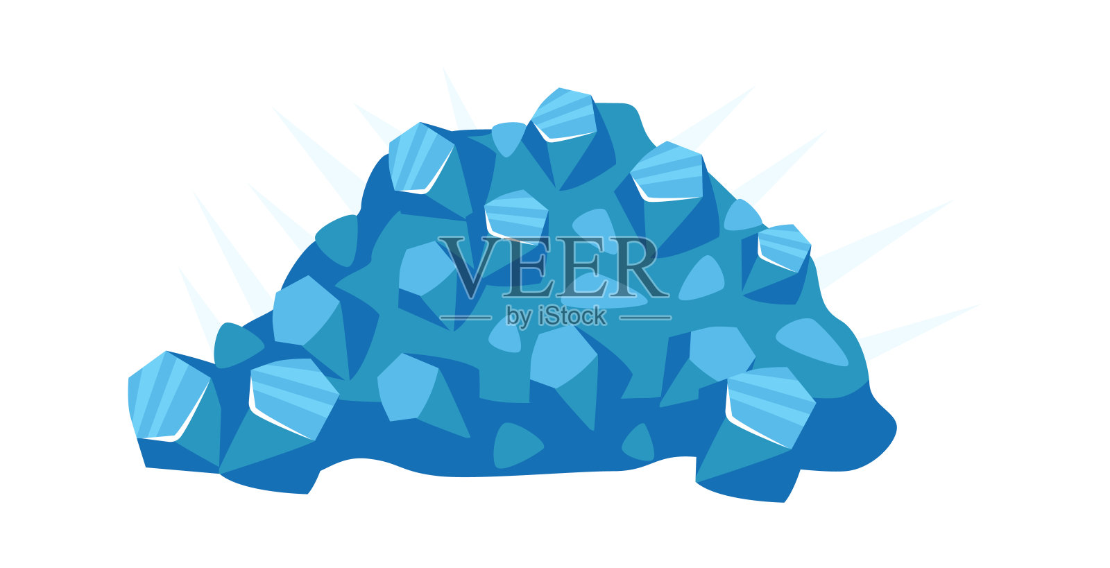 一堆钻石插画图片素材