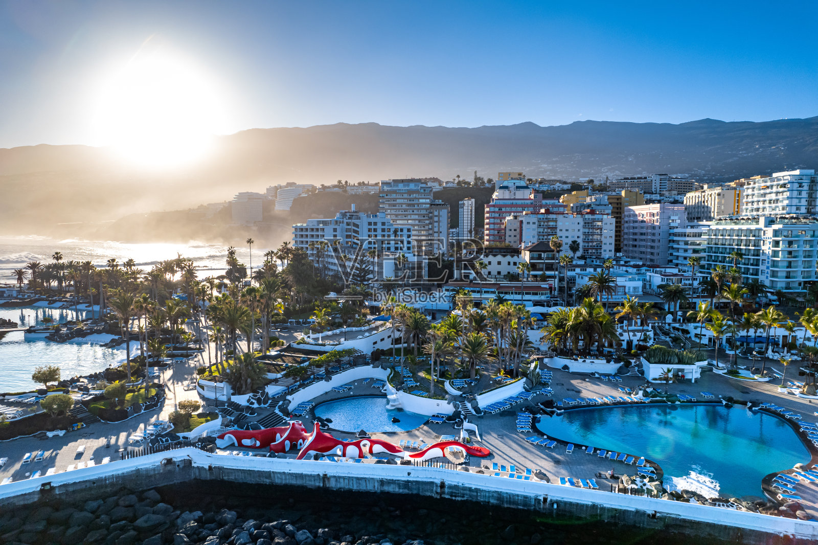 特内里费岛克鲁斯港照片摄影图片