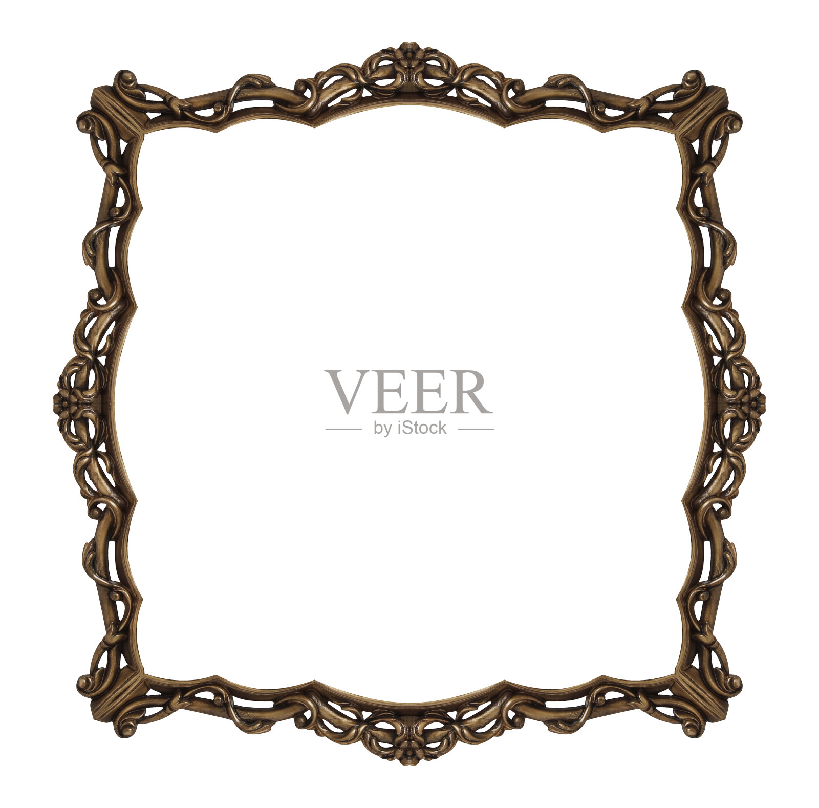 仿古金框照片摄影图片