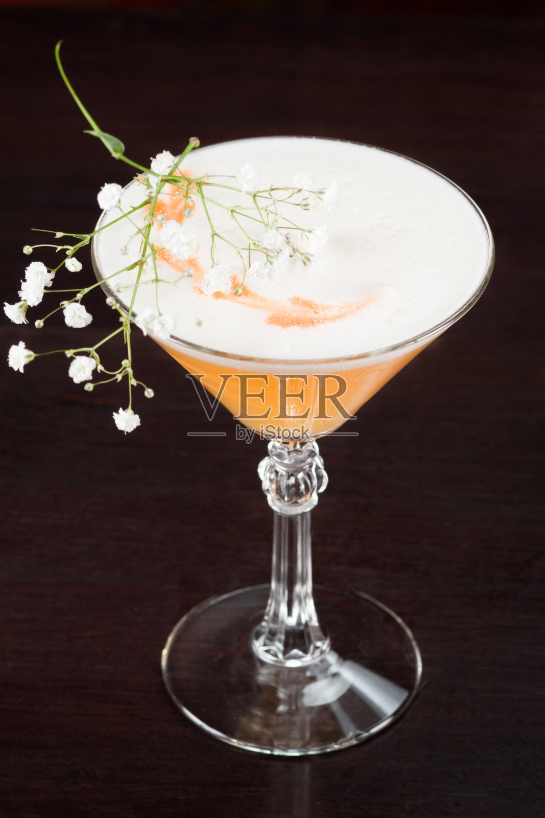 酒吧或餐厅菜单的酸酒精鸡尾酒照片摄影图片