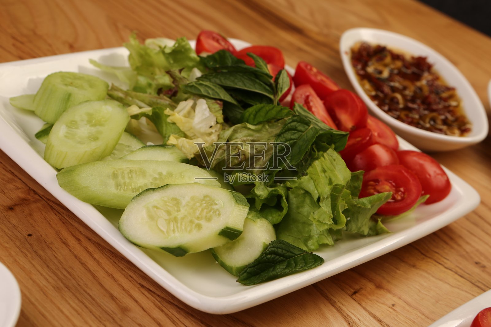 丰盛美味的土耳其早餐照片摄影图片