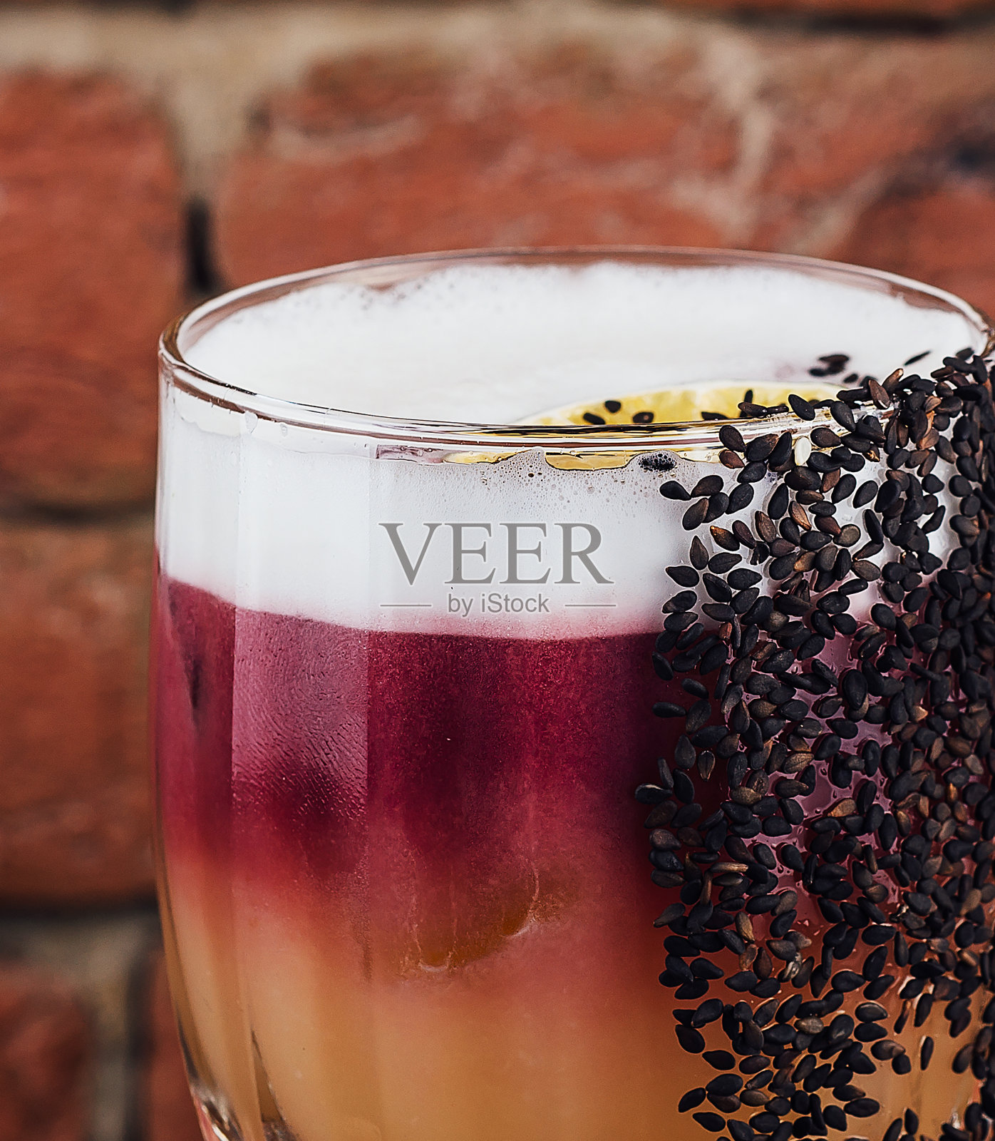 纽约酸鸡尾酒加泡沫照片摄影图片