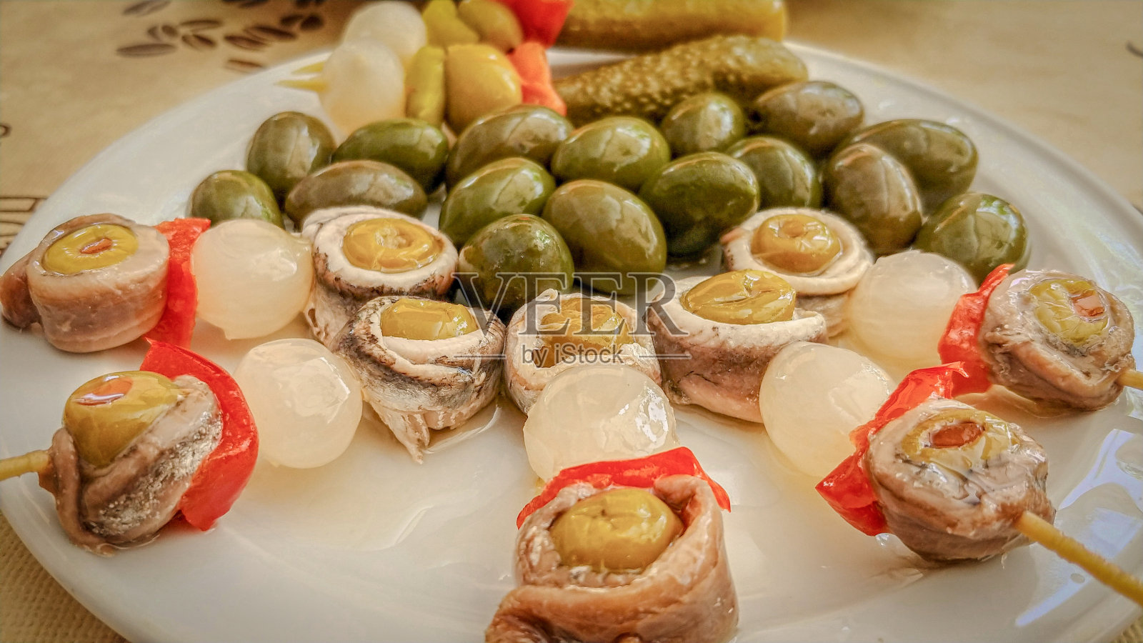 橄榄开胃菜照片摄影图片