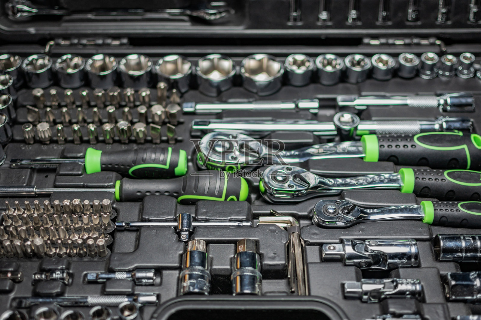 工具在箱子里各就各位照片摄影图片