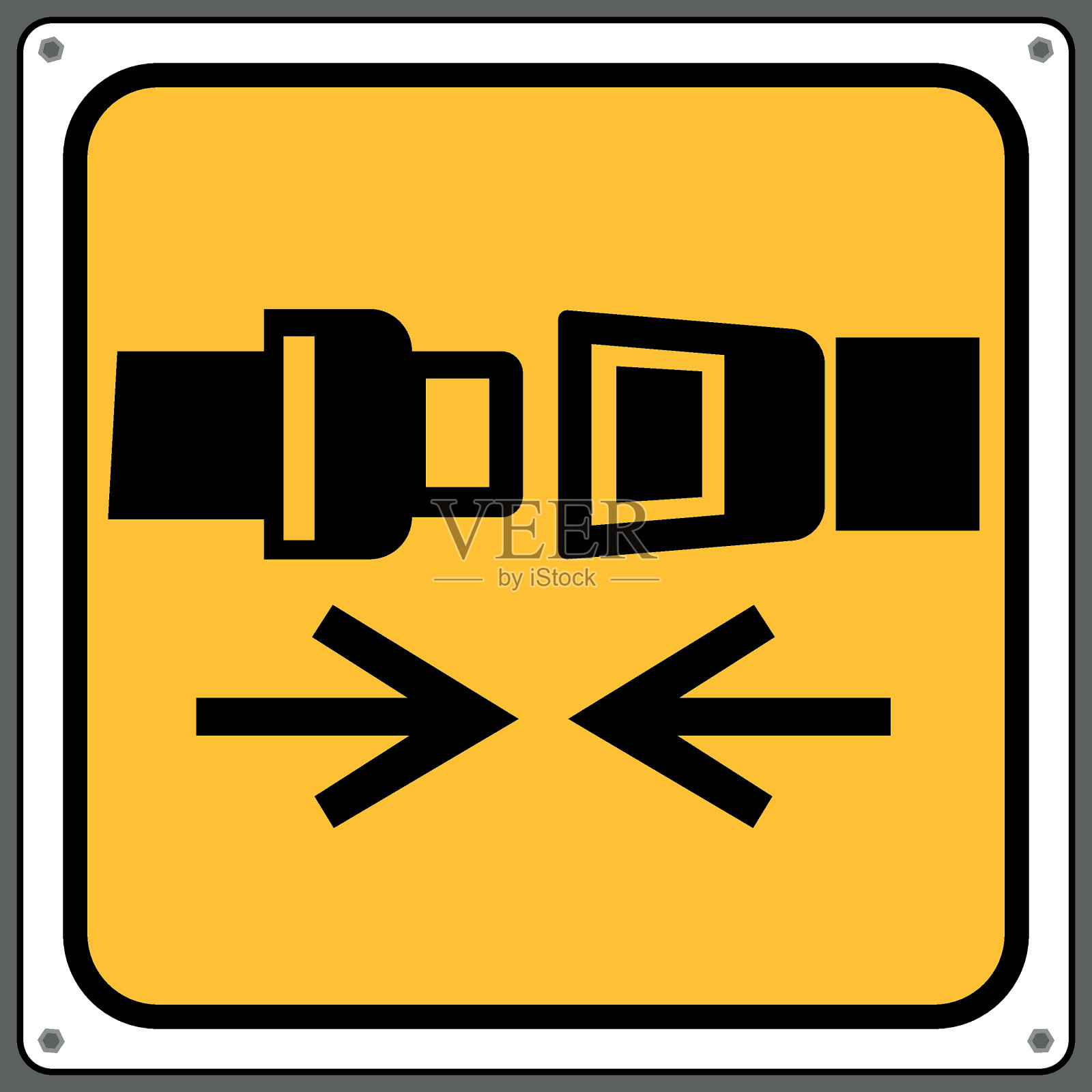 为了安全，请系好安全带。插画图片素材