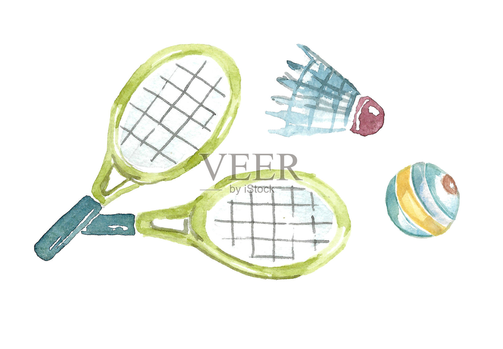 暑假和娱乐的概念。插画图片素材