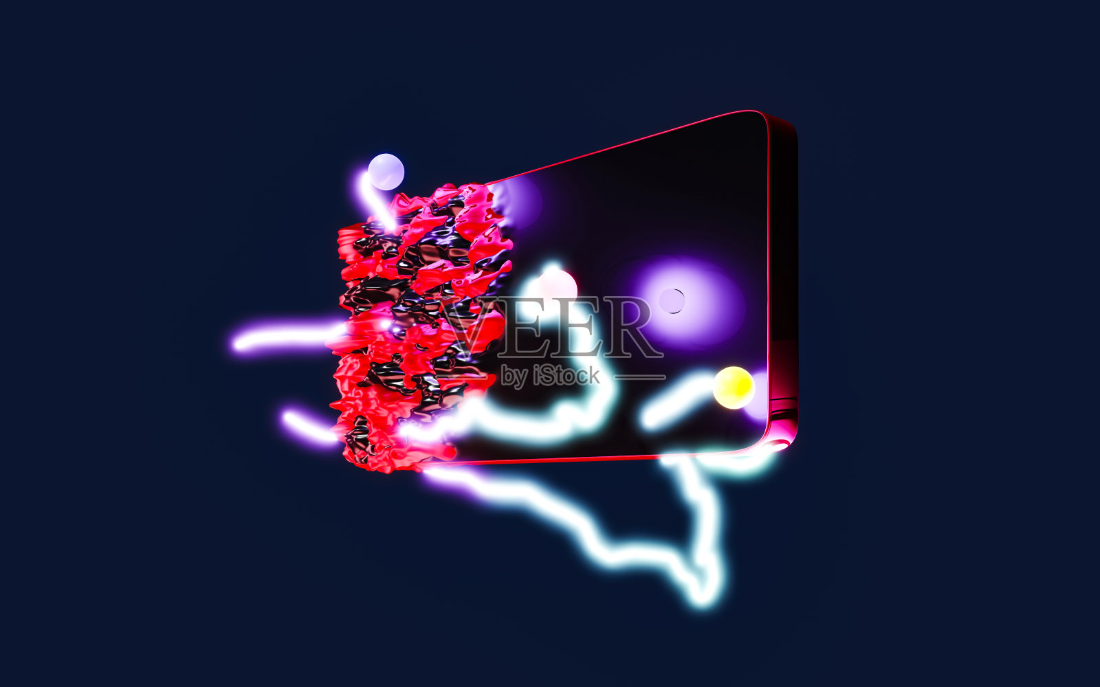 寻找智能手机渗透电脑病毒的电子软件照片摄影图片