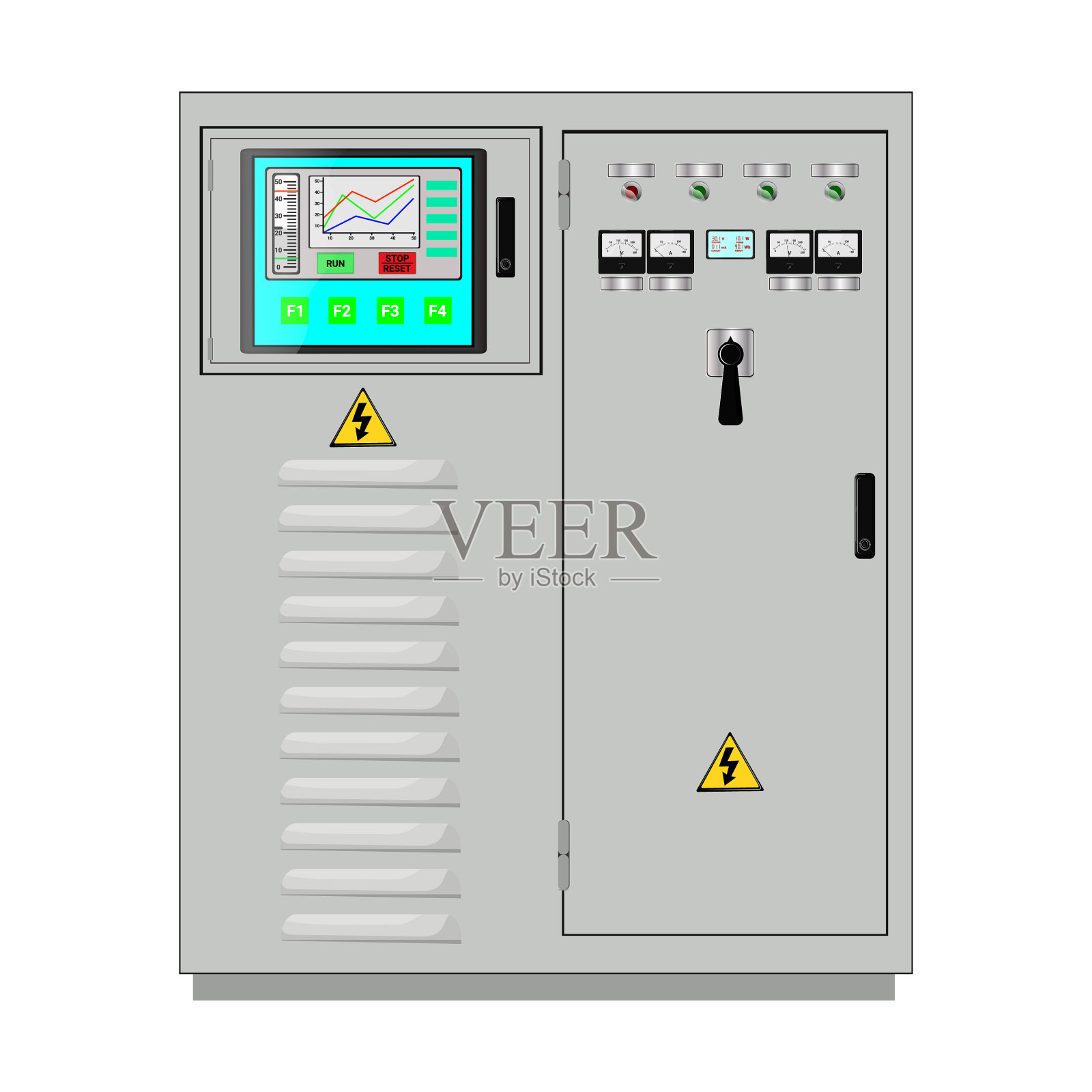 控制面板和生产控制面板插画图片素材