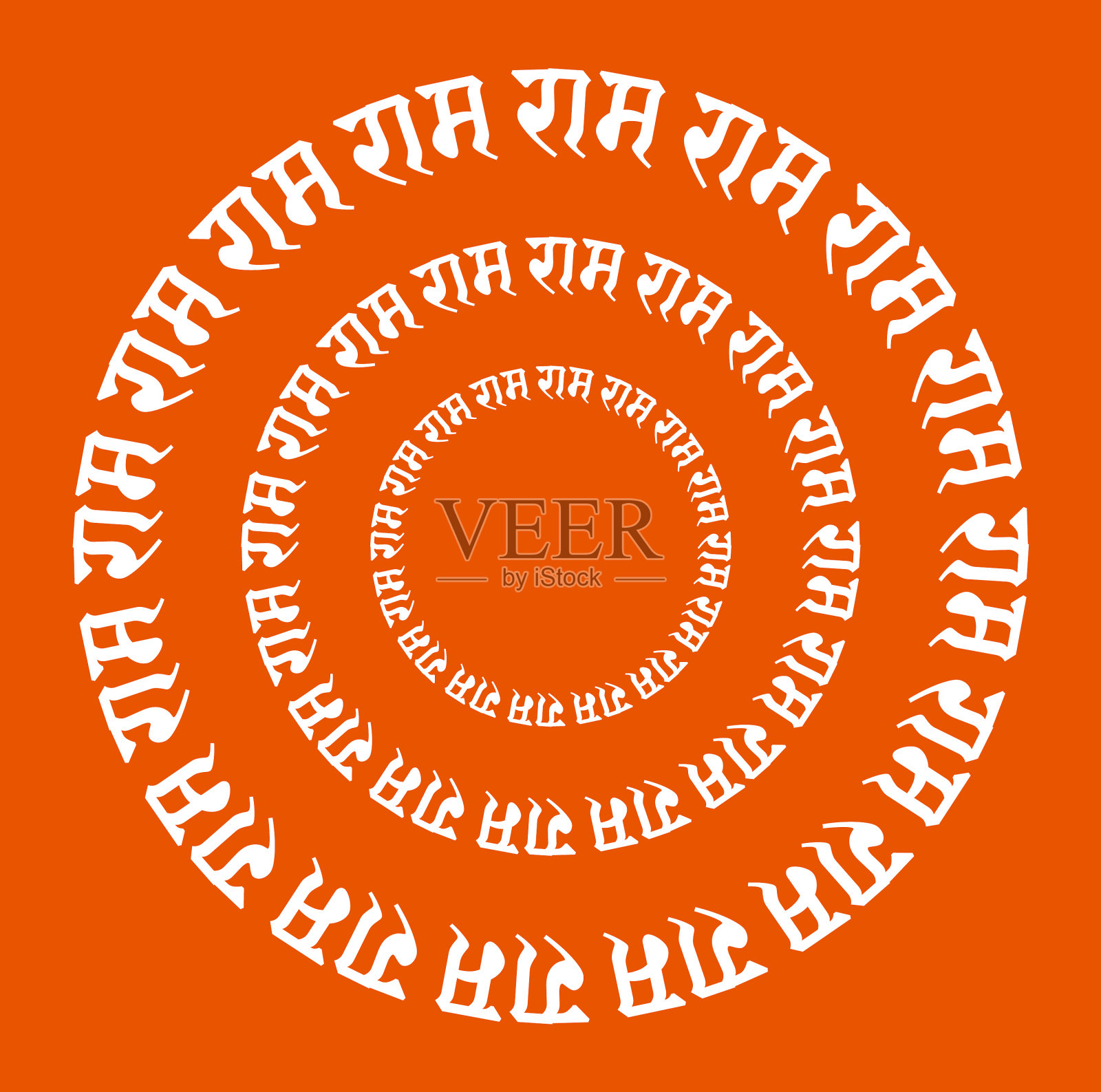 拉姆勋爵是用印度文写的圆形插画图片素材