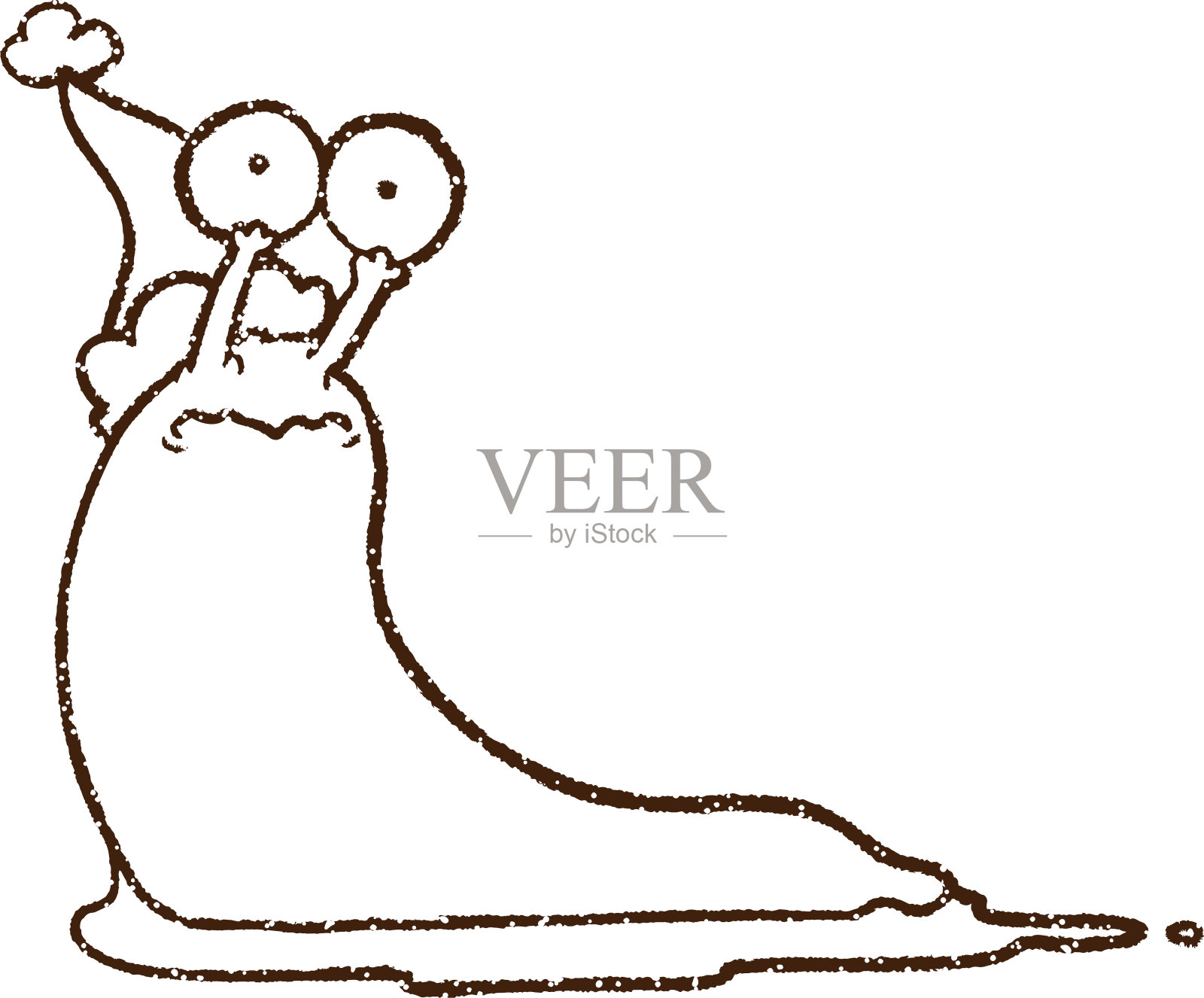 节日蛞蝓炭笔画插画图片素材