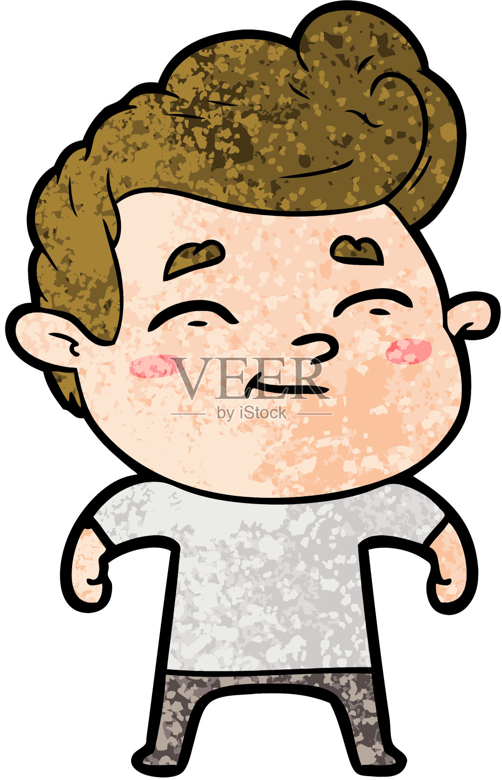 快乐卡通人插画图片素材