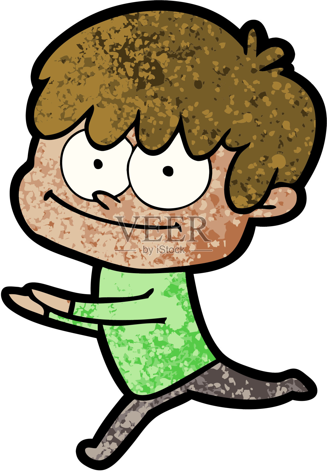 快乐卡通人插画图片素材