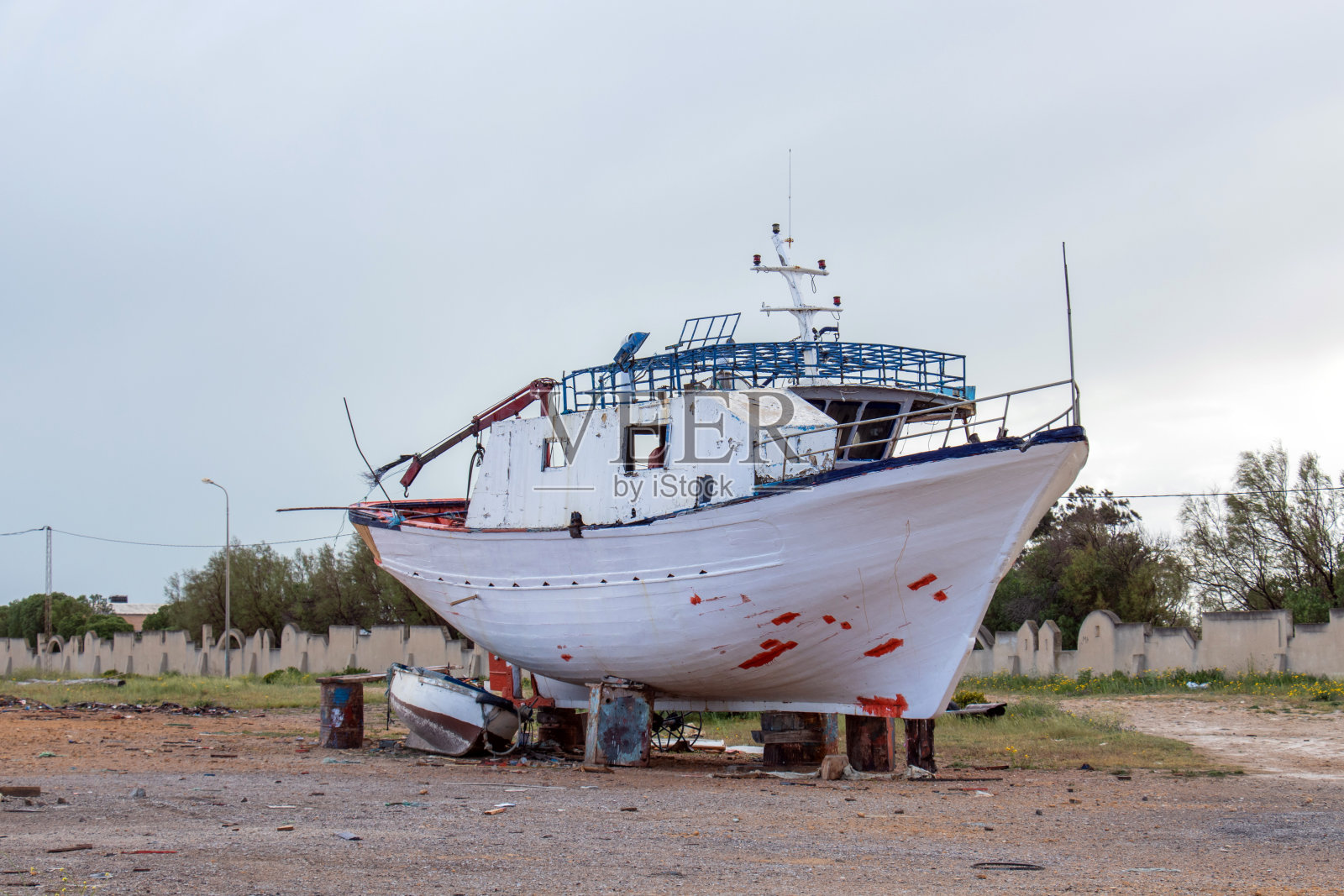 渔港 - 凯赫拉，加尔米尔，加尔埃尔梅尔，比塞大，突尼斯照片摄影图片