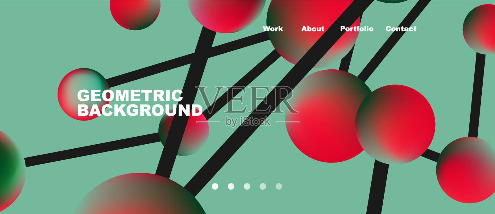 线点连接几何抽象插画图片素材