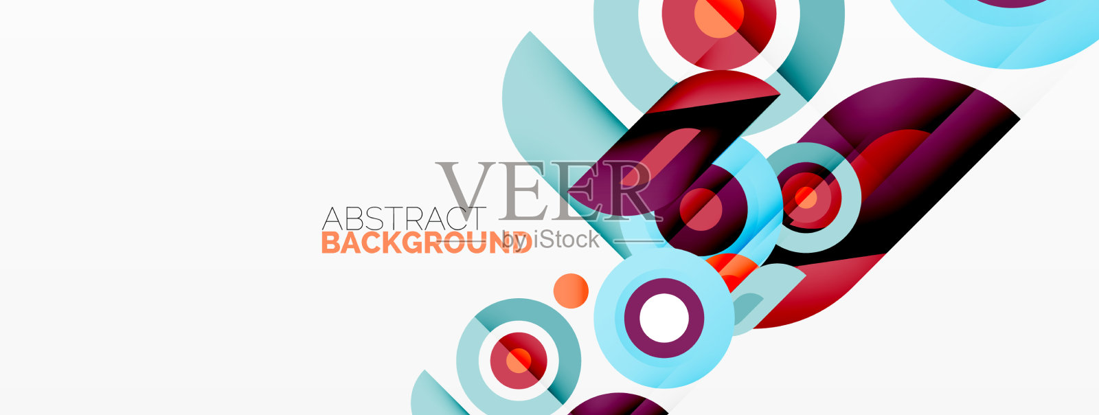 抽象圆形背景极简主义插画图片素材