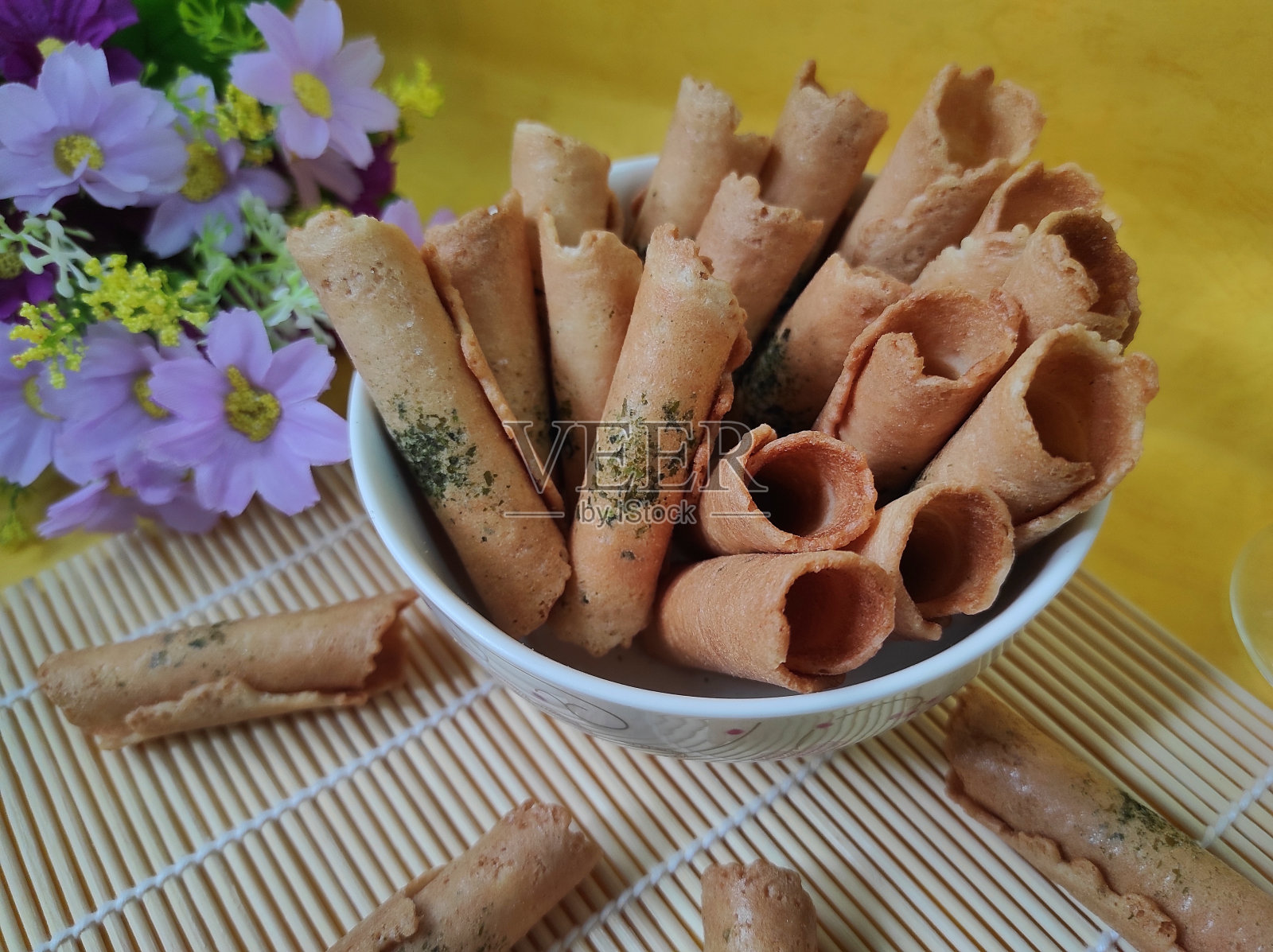 海莴苣味小吃照片摄影图片