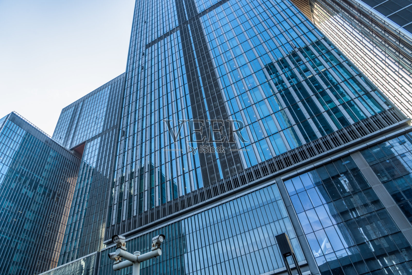 中国城市摩天大楼的低角度视图照片摄影图片