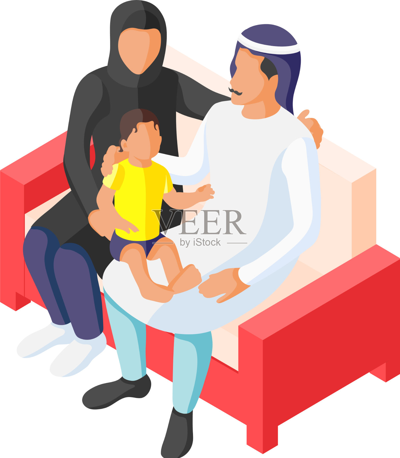 等距阿拉伯族设计元素图片