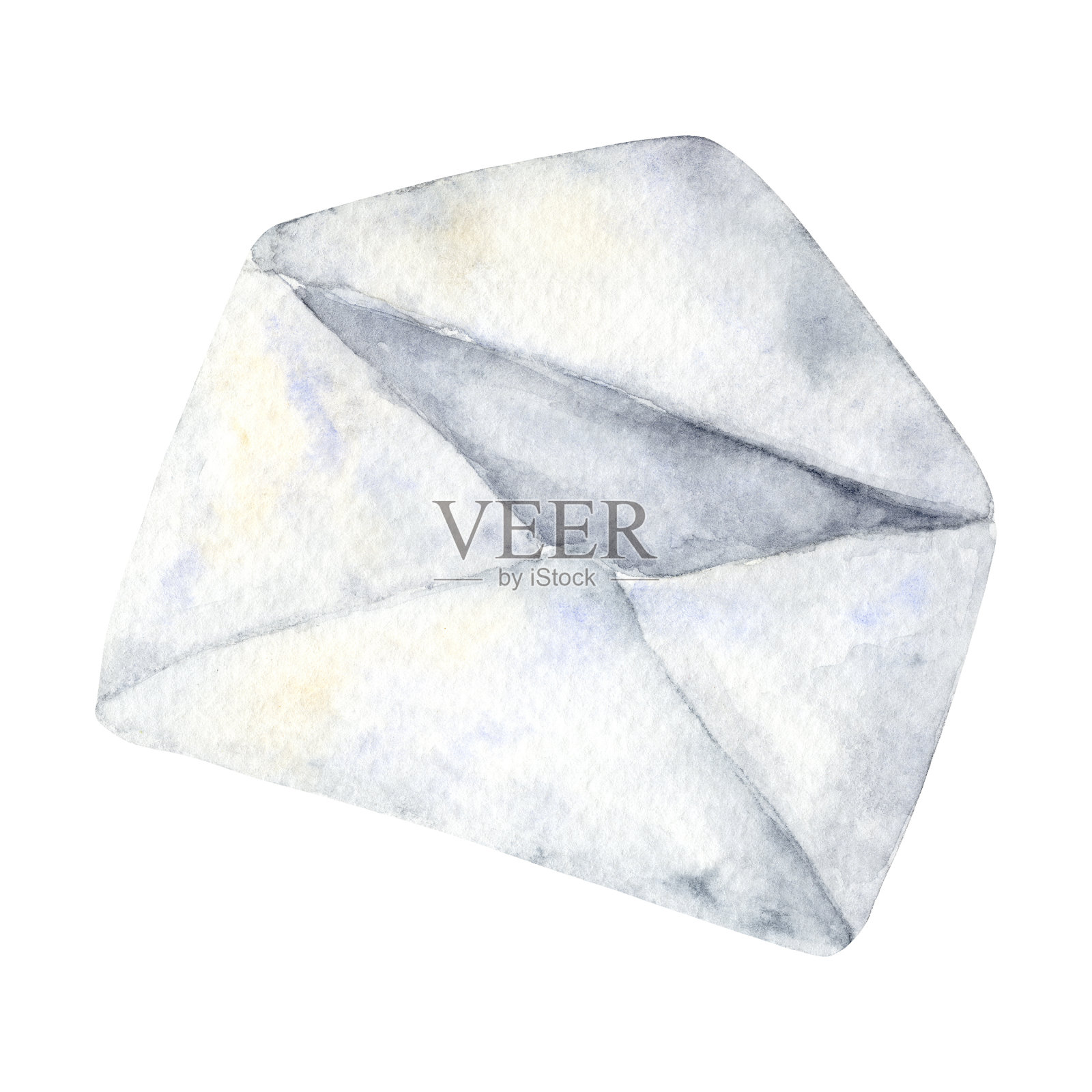 纸信封水彩插图插画图片素材