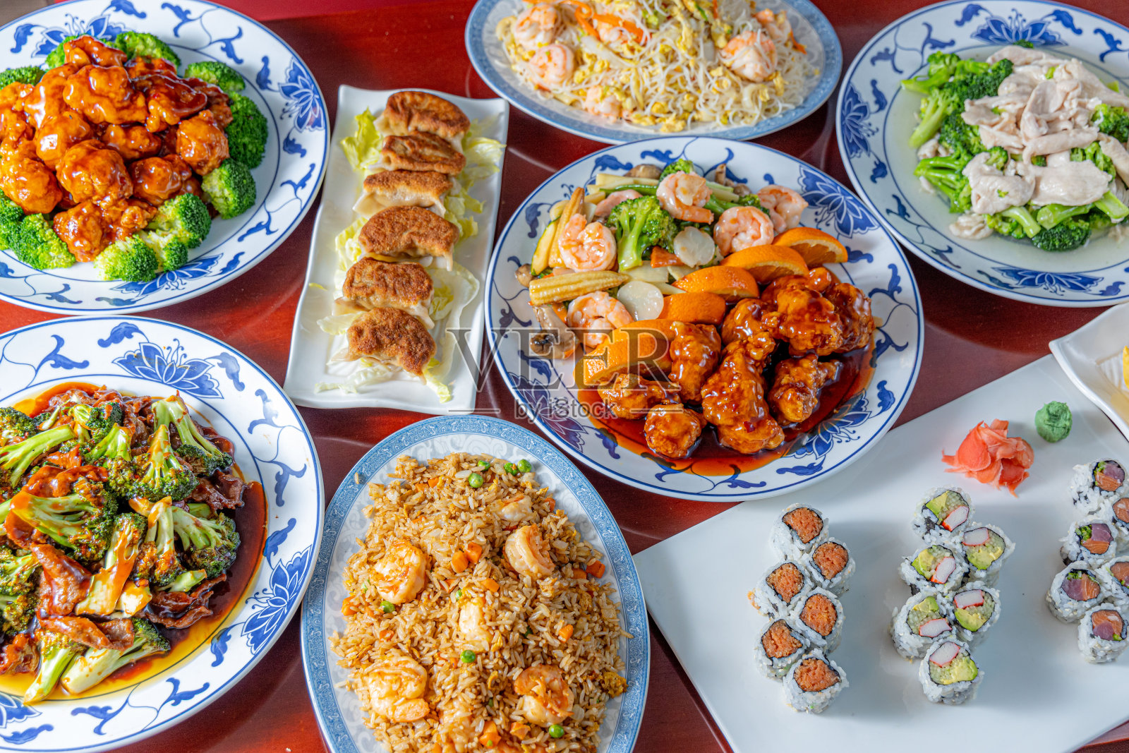 食物照片-各种主菜，开胃菜，甜点等。照片摄影图片