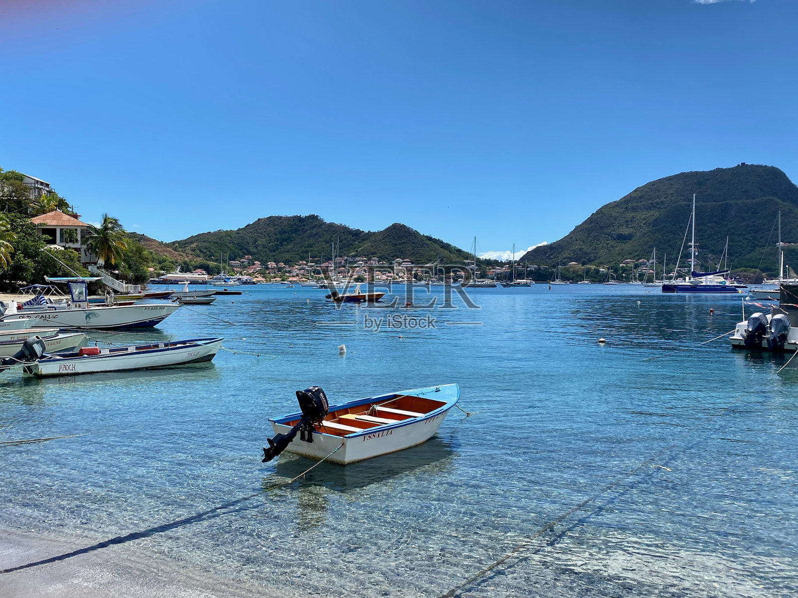 圣群岛，玛丽娜照片摄影图片